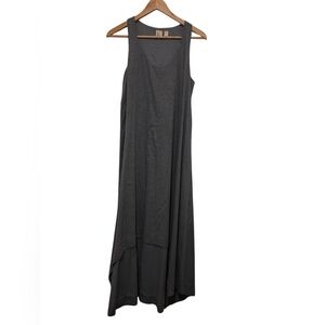 The Fisher Project 100% Cotton Gray Sleeveless High/Low Maxi Dress Size S EUC